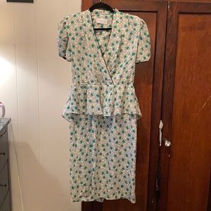 Vintage peplum dress